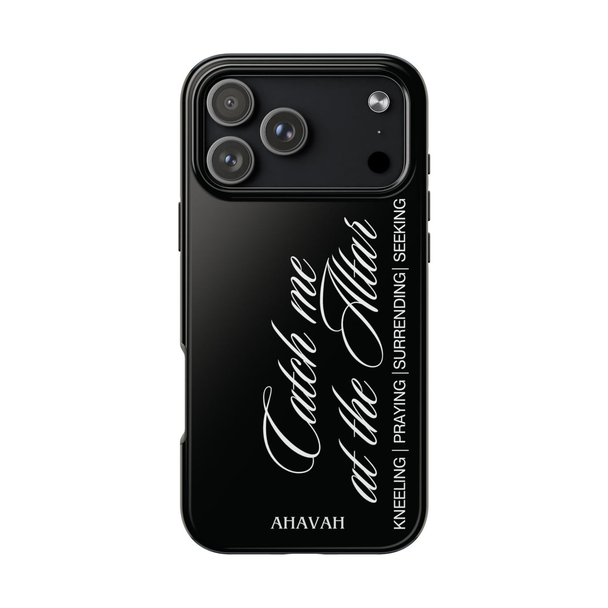 Catch Me at the Altar Black Phone Case