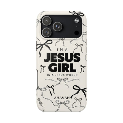 I'm a Jesus Girl White Phone Case