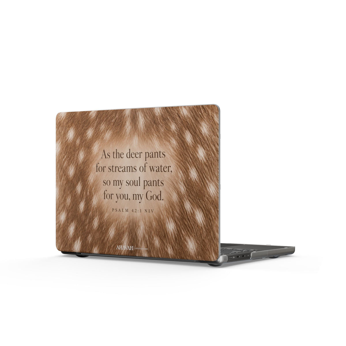 Psalm 42:1 Natural Fawn MacBook Case | As the Deer Pants