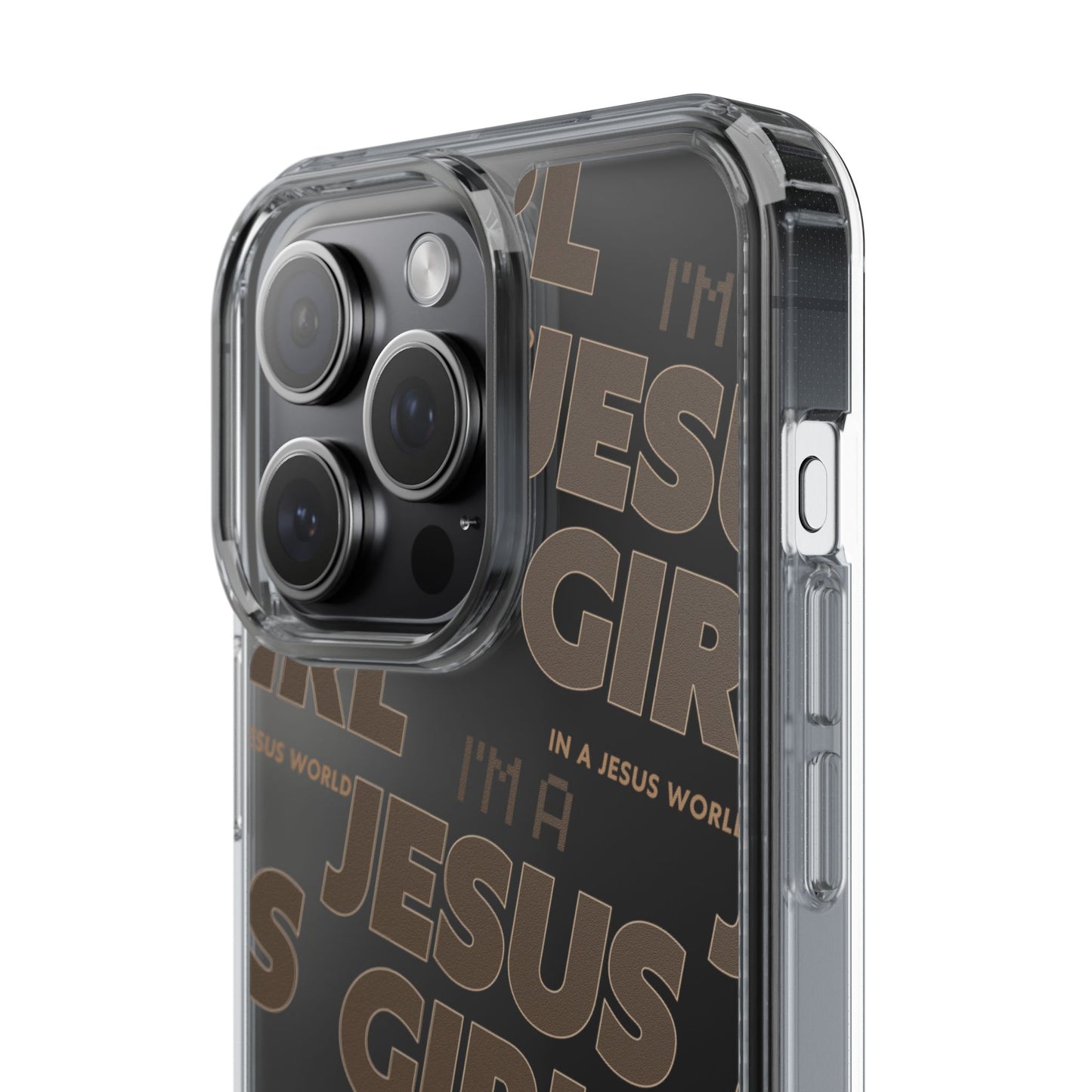 I'm a Jesus Girl Brown Case -Clear