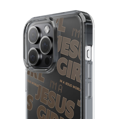 I'm a Jesus Girl Brown Case -Clear