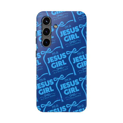 I'm a Jesus Girl Phone Case - Blue