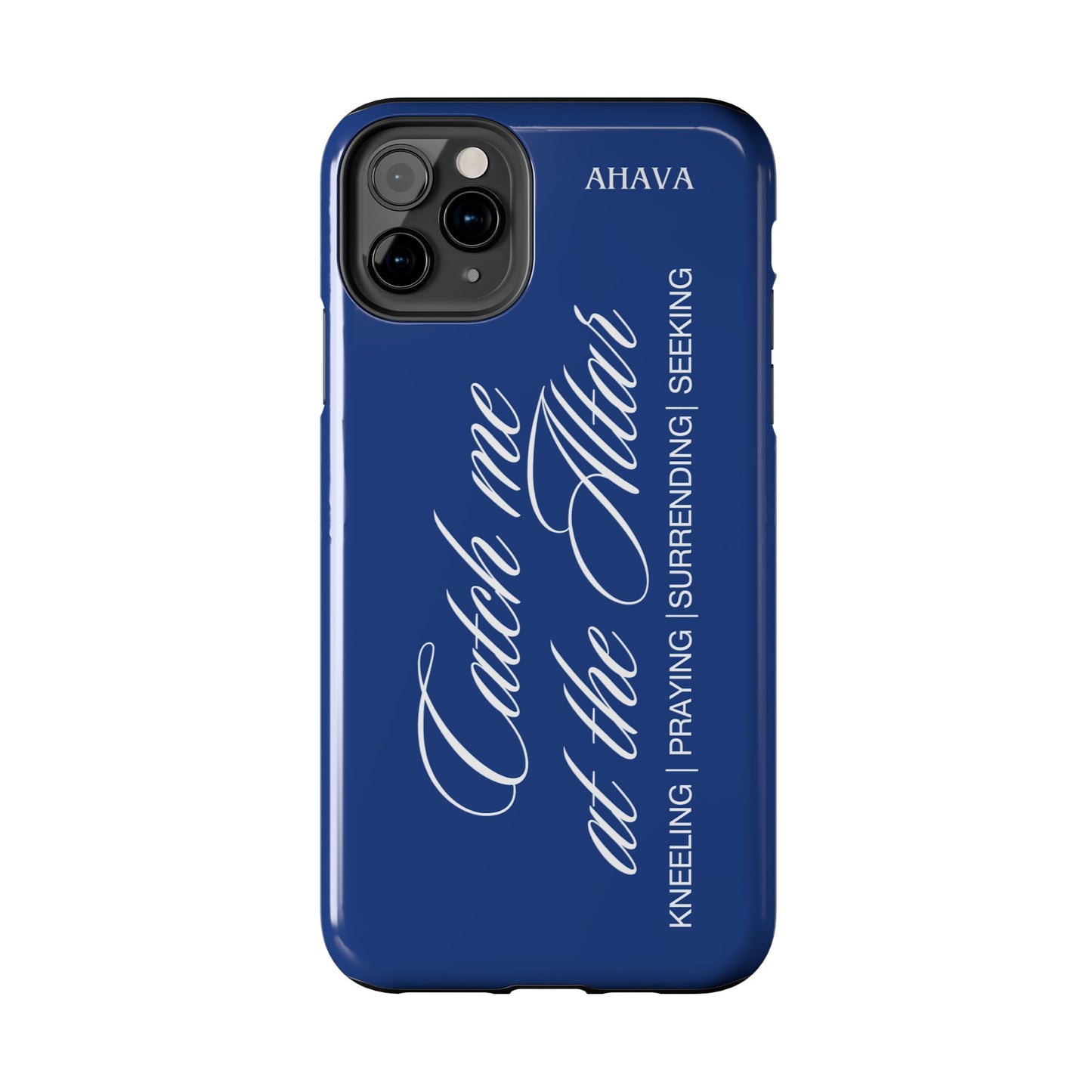 "Catch Me at the Altar" Blue Phone Case
