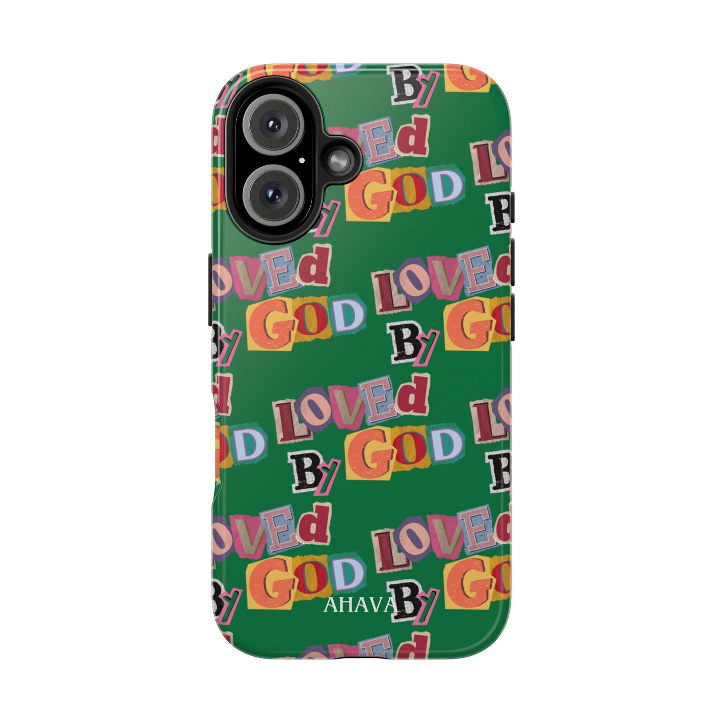 "Loved by God" Green Phone Case