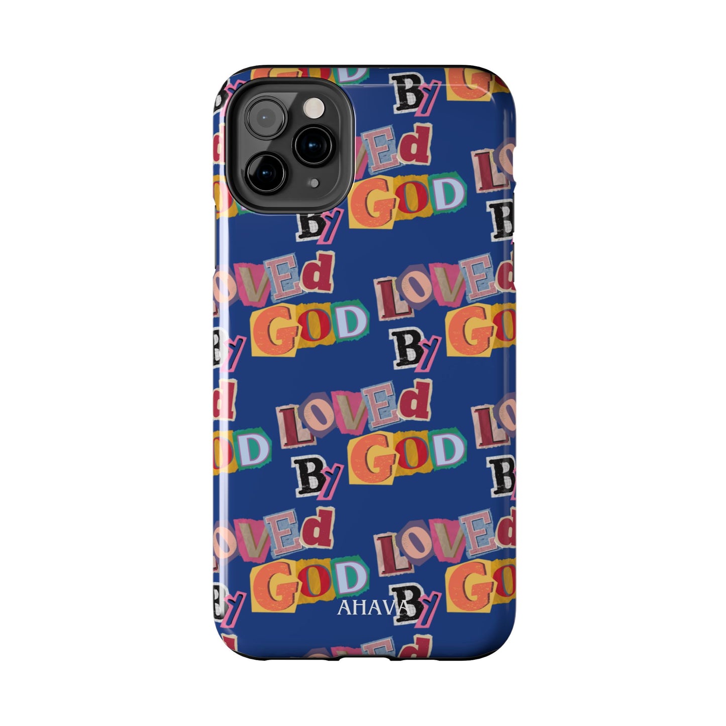 "Loved by God" Blue Phone Case