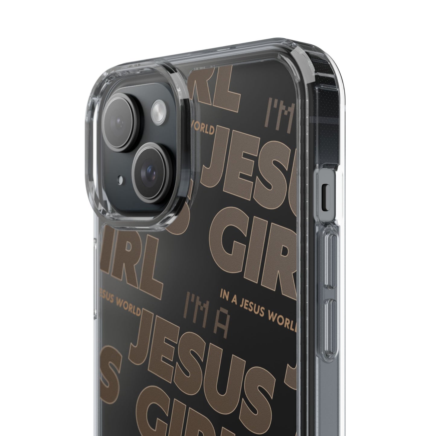 I'm a Jesus Girl Brown Case -Clear