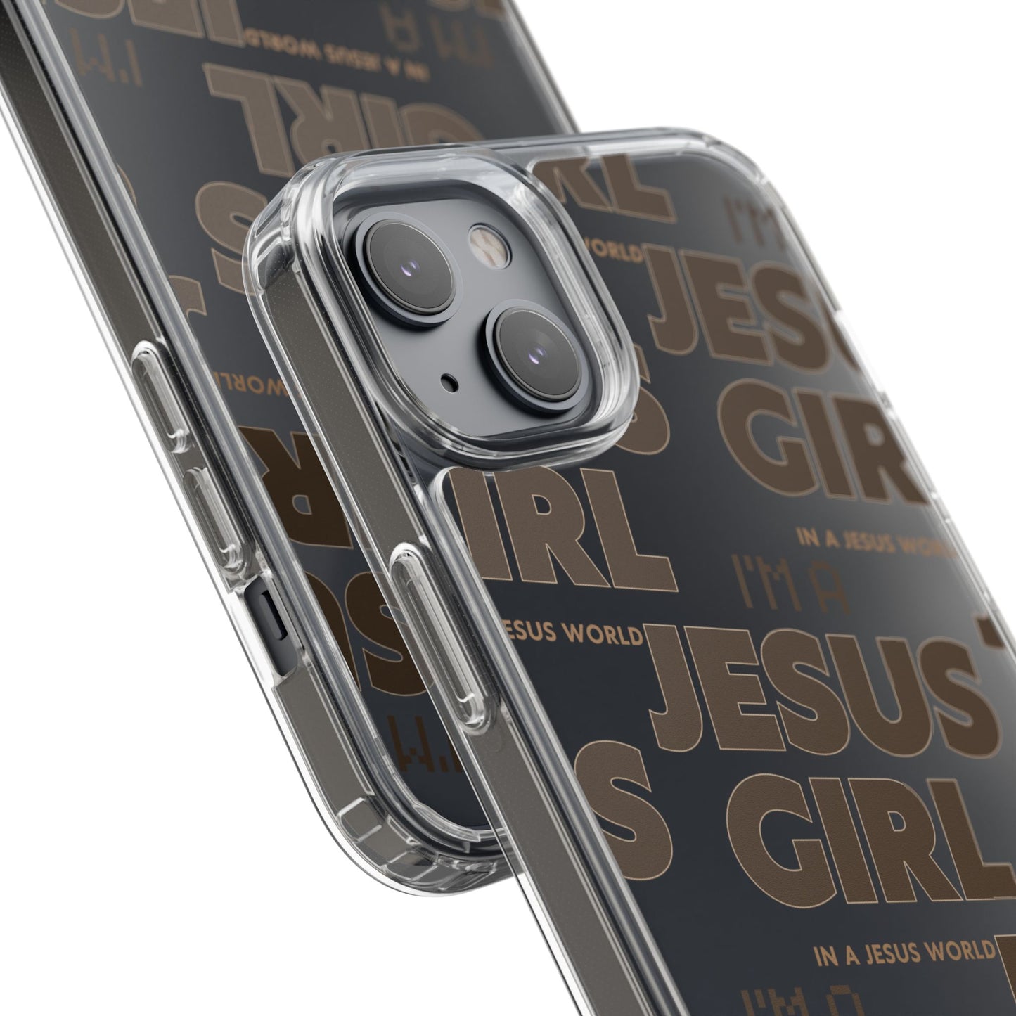 I'm a Jesus Girl Brown Case -Clear