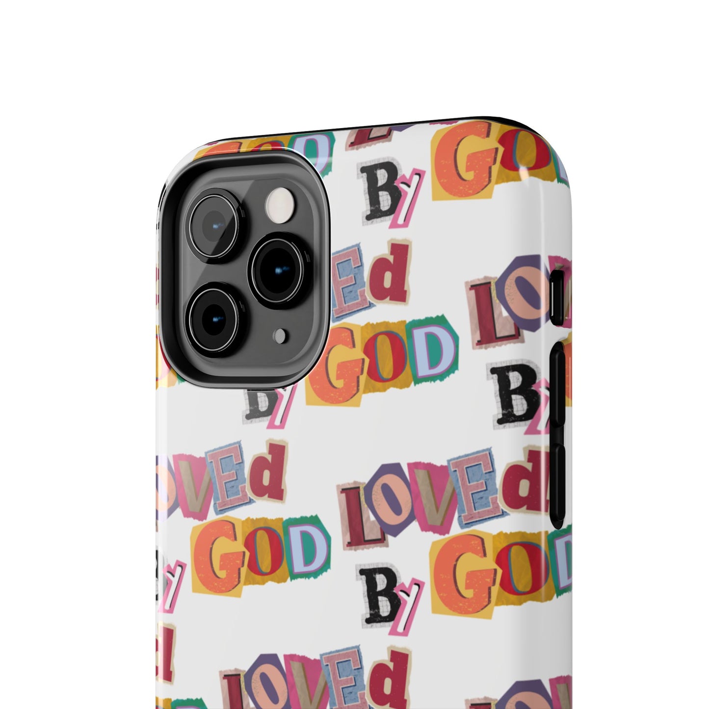 "Loved by God" white Phone Case