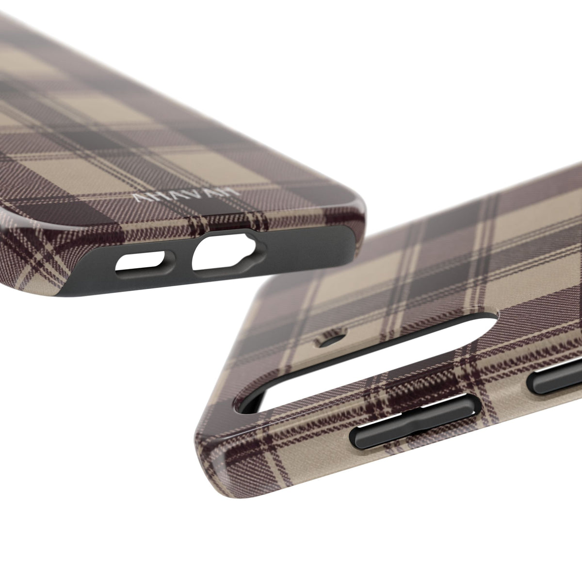 Abba’s Embrace | Warm Teddy Plaid Phone Case