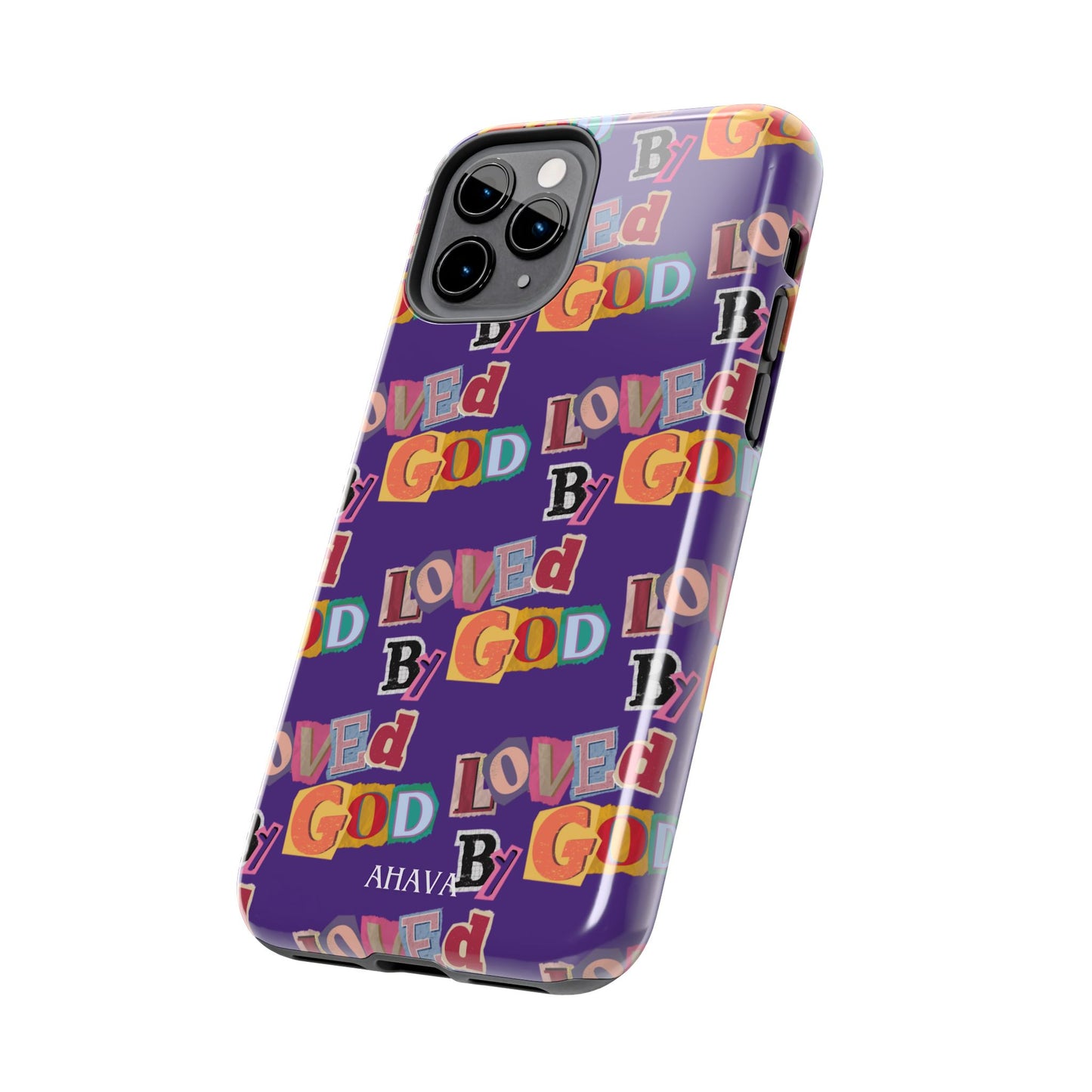"Loved by God" Purple Phone Case