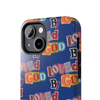 "Loved by God" Blue Phone Case