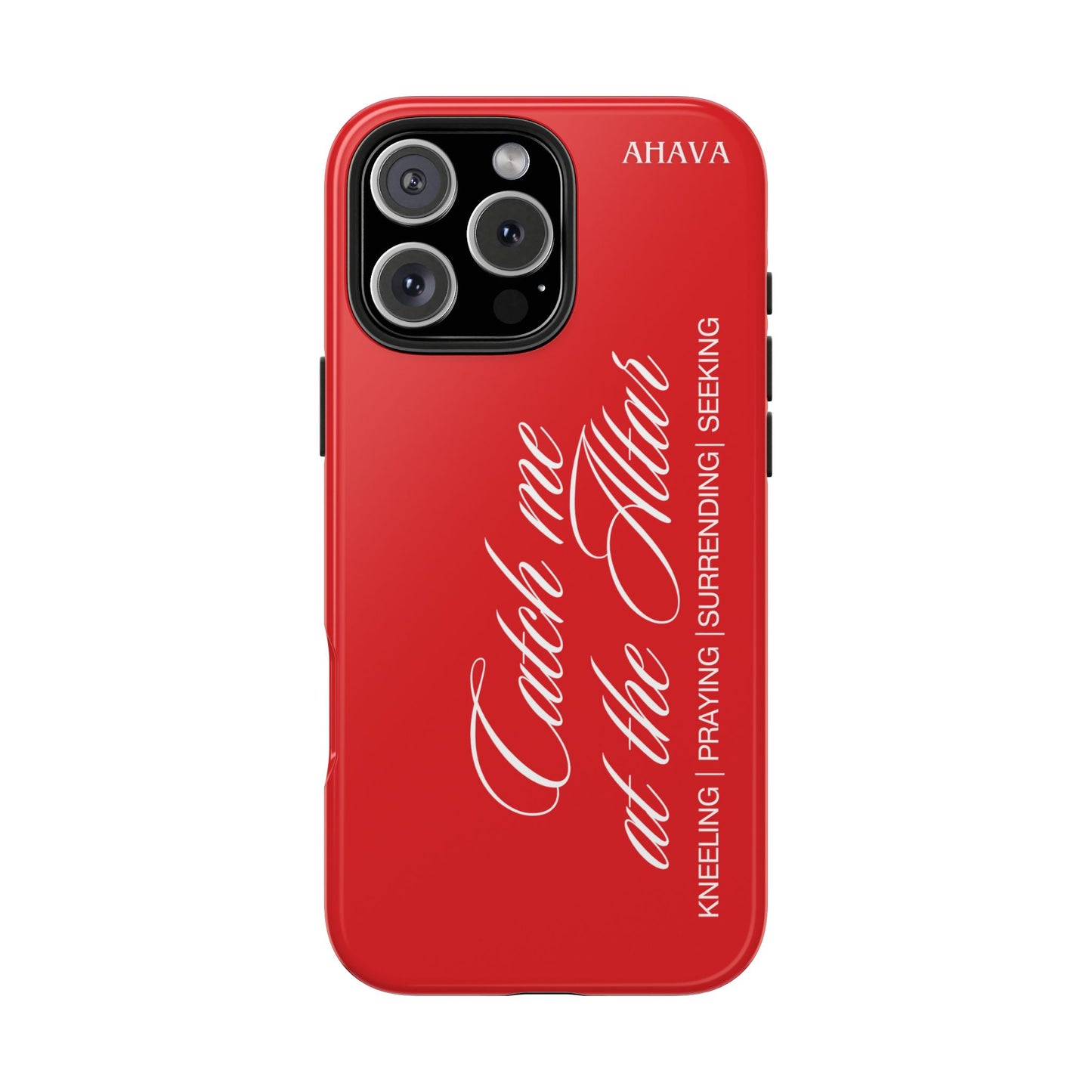 "Catch Me at the Altar" Red Phone Case