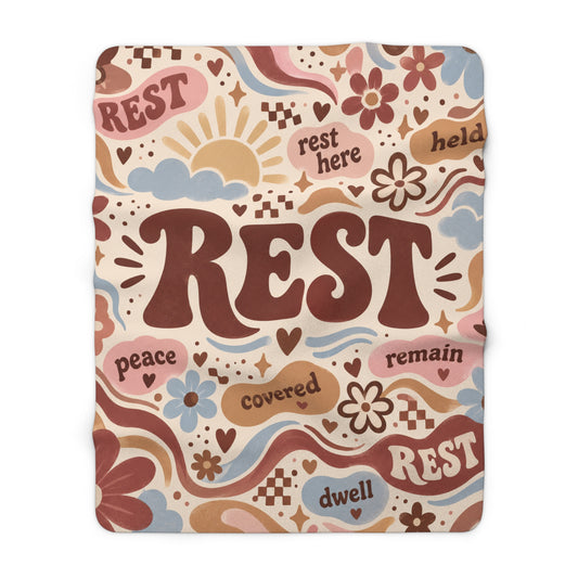 Rest Here Fleece Blanket