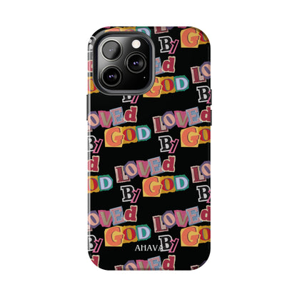 "Loved by God" Black Phone Case