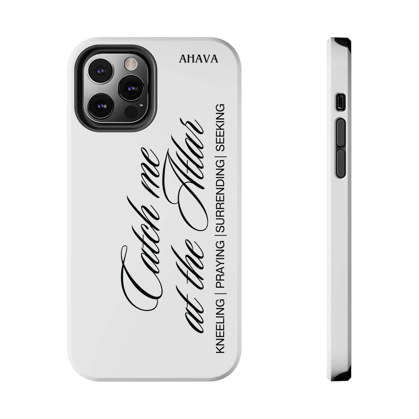 "Catch Me at the Altar" White Phone Case