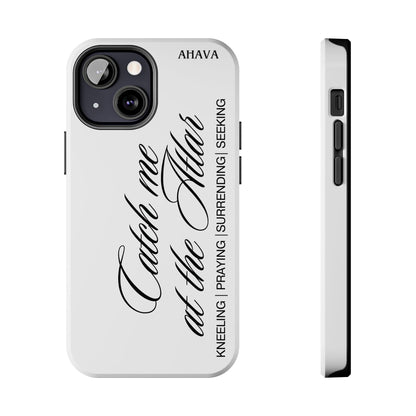 "Catch Me at the Altar" White Phone Case