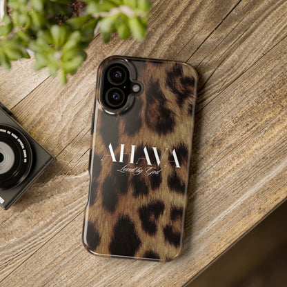 Leopard Print Ahava Phone Case