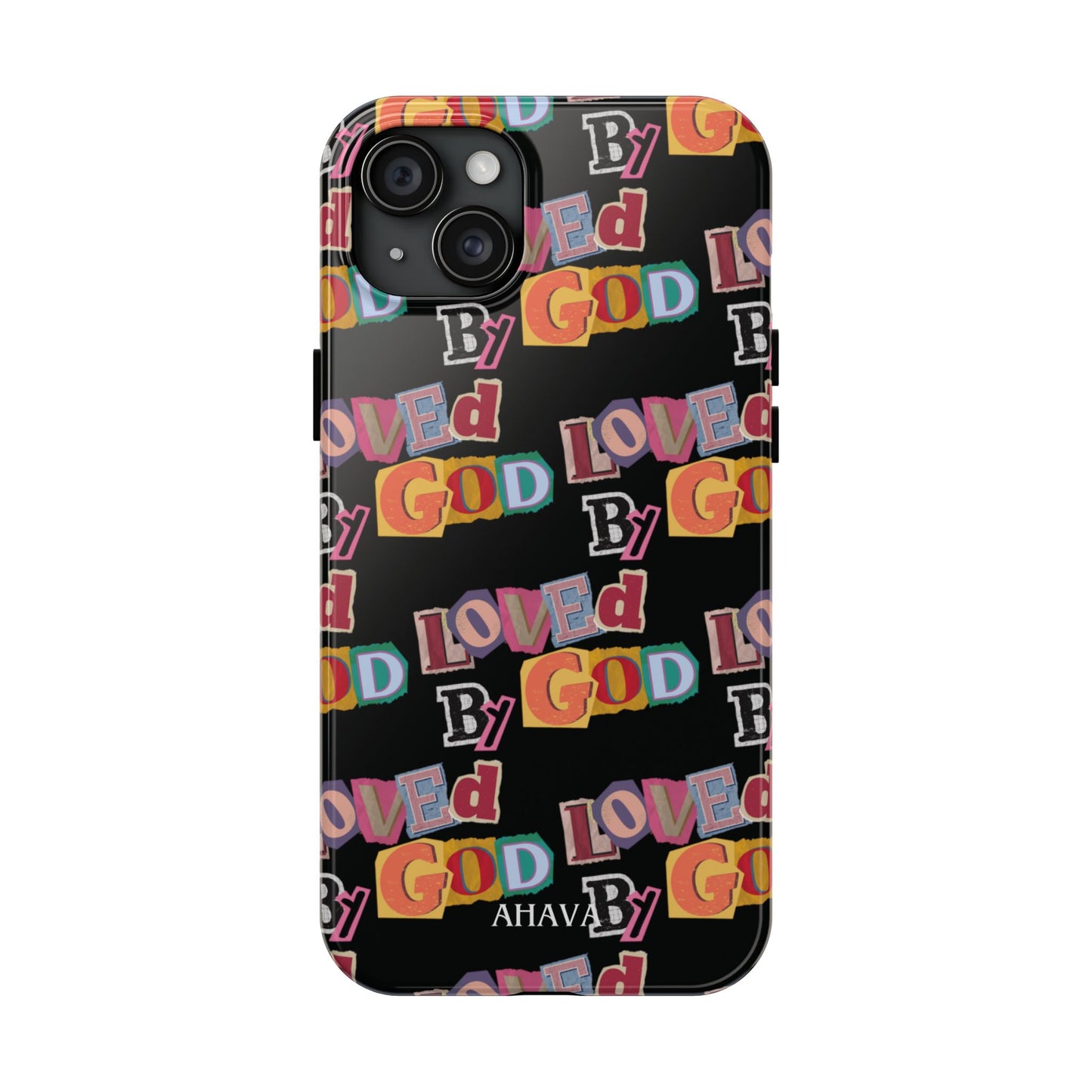 "Loved by God" Black Phone Case