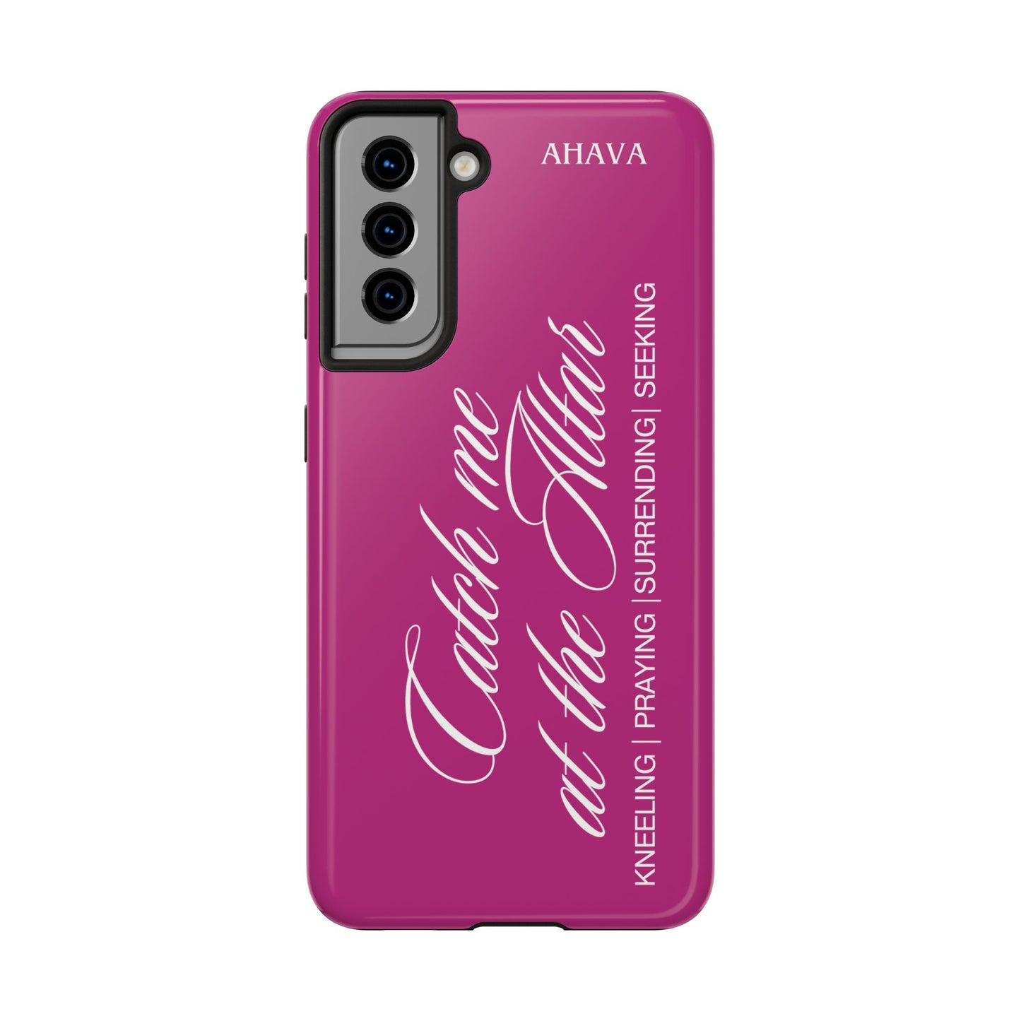 "Catch Me at the Altar" Pink Phone Case
