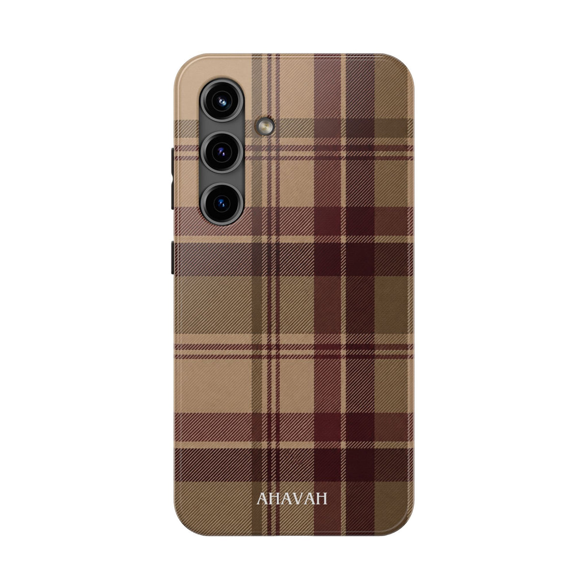 Covenant Comfort | Burgundy Plaid Tough Phone Case
