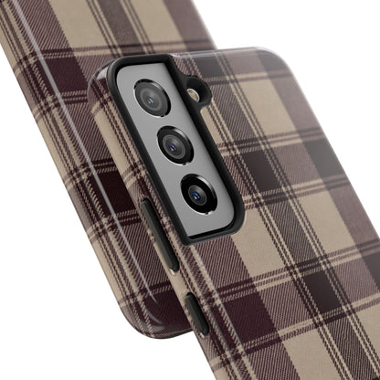 Abba’s Embrace | Warm Teddy Plaid Phone Case