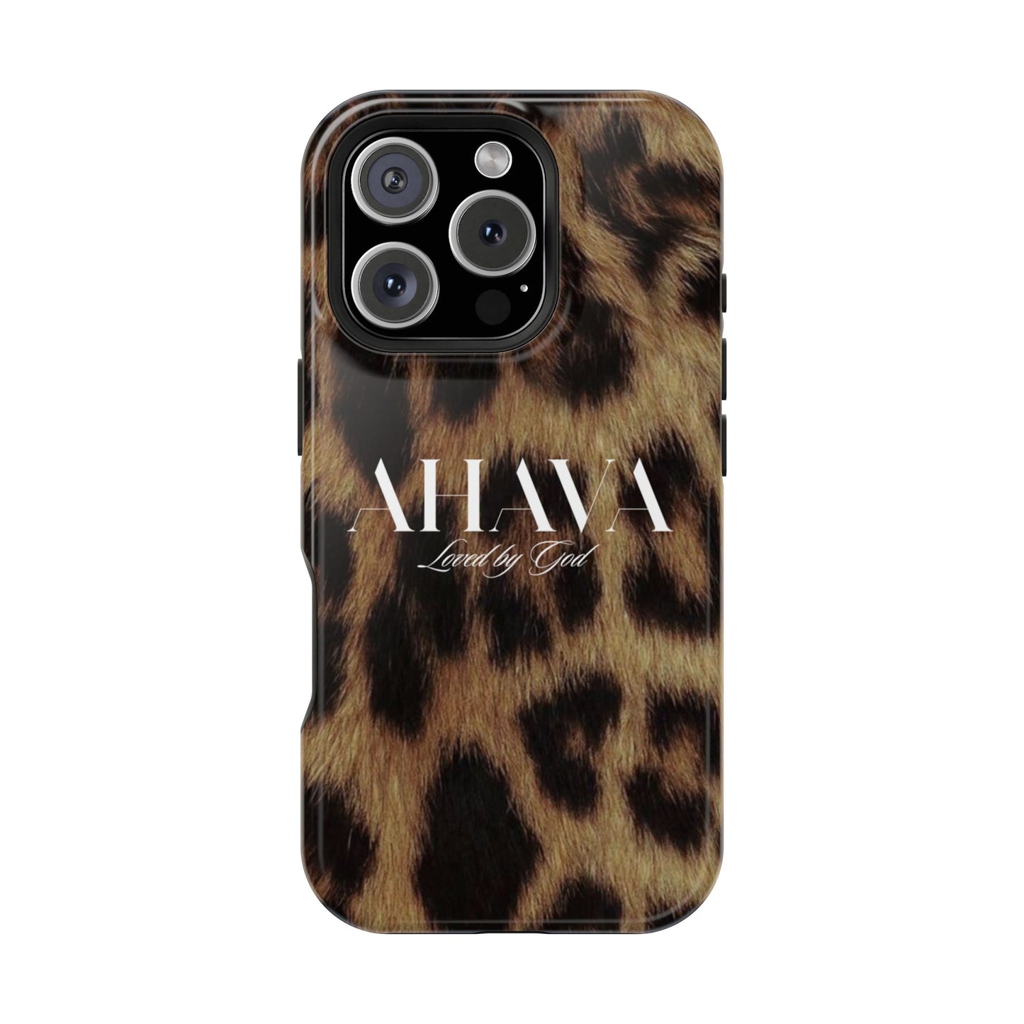 Leopard Print Ahava Phone Case