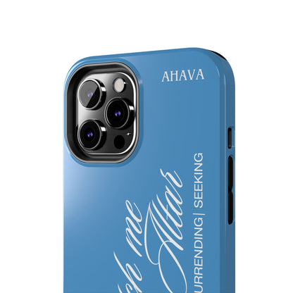 "Catch Me at the Altar" Light Blue Phone Case