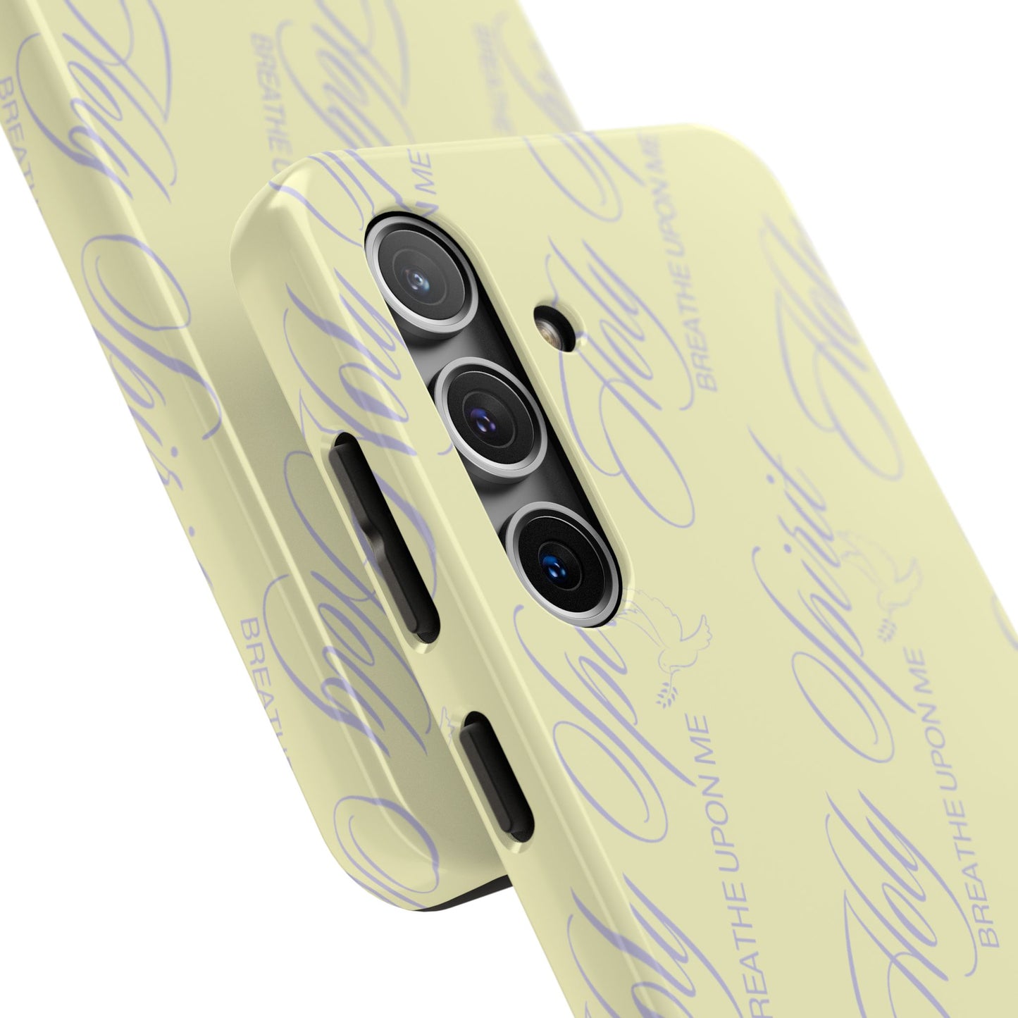 "Holy Spirit, Breathe Upon me" Buttercream Phone Case