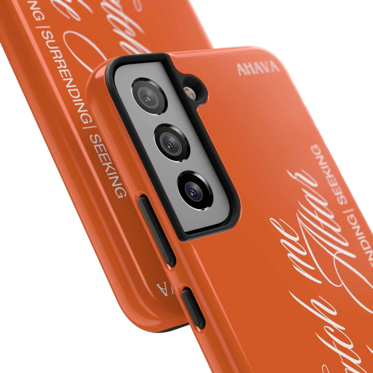 "Catch Me at the Altar" Orange Phone Case
