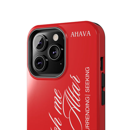 "Catch Me at the Altar" Red Phone Case