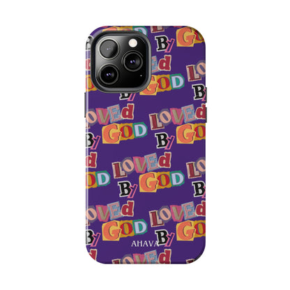 "Loved by God" Purple Phone Case