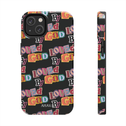 "Loved by God" Black Phone Case