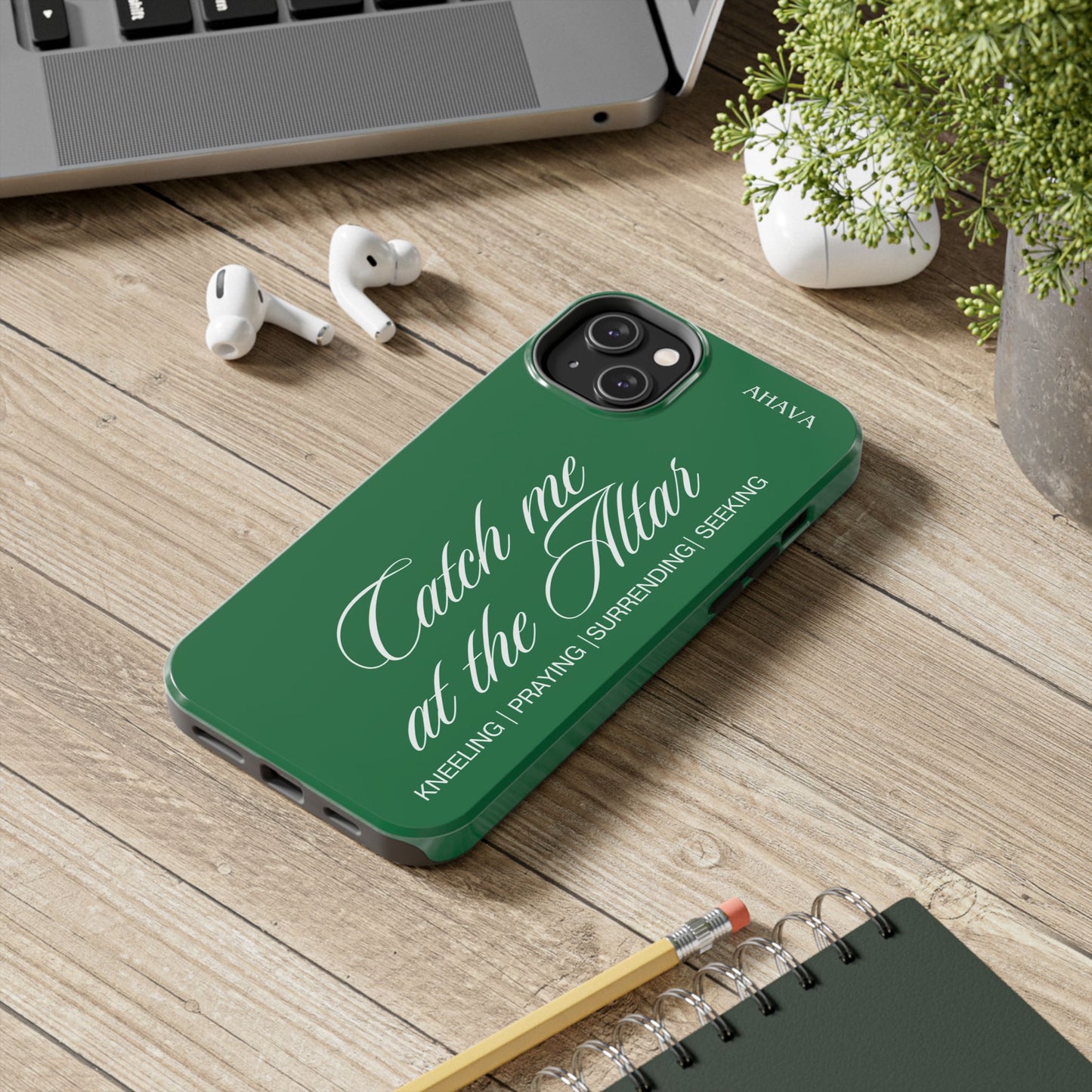 "Catch Me at the Altar" Green Phone Case