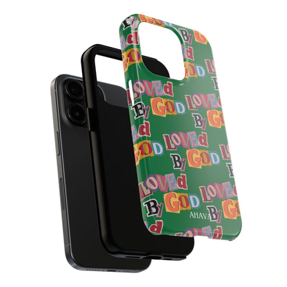 "Loved by God" Green Phone Case