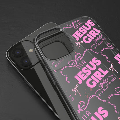 I'm a Jesus Girl Pink Case -Clear
