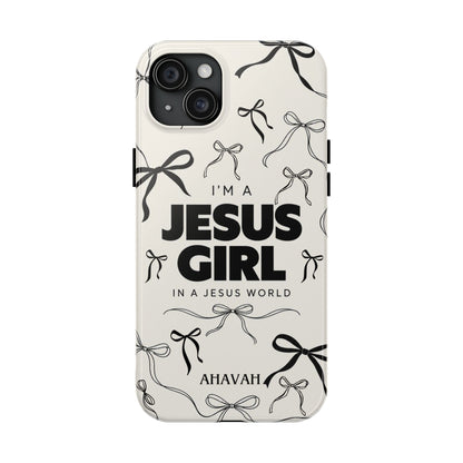 I'm a Jesus Girl White Phone Case