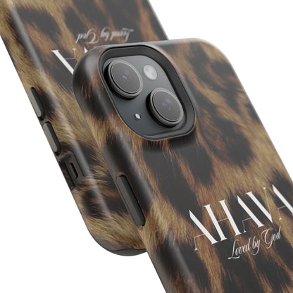 Leopard Print Ahava Phone Case