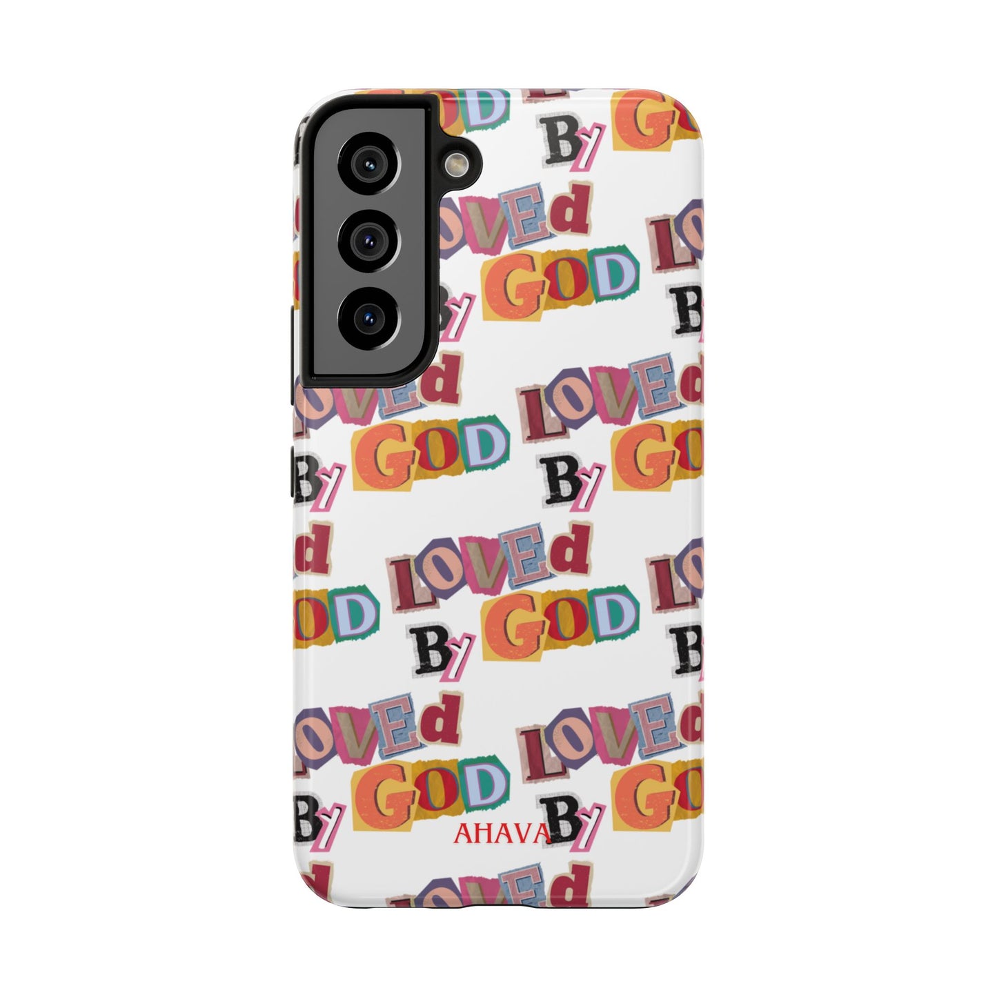 "Loved by God" white Phone Case