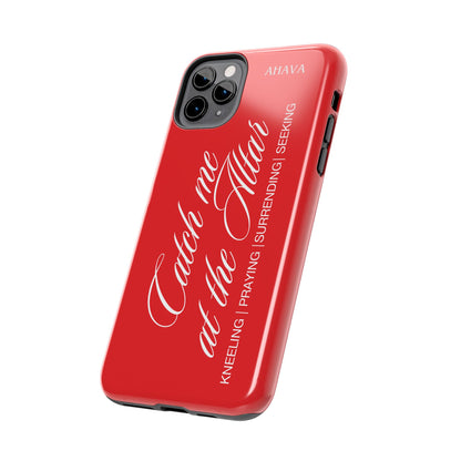 "Catch Me at the Altar" Red Phone Case