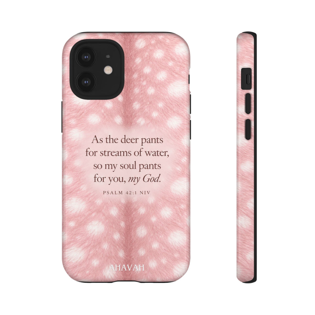 Psalm 42:1 Blush Pink Fawn Phone Case