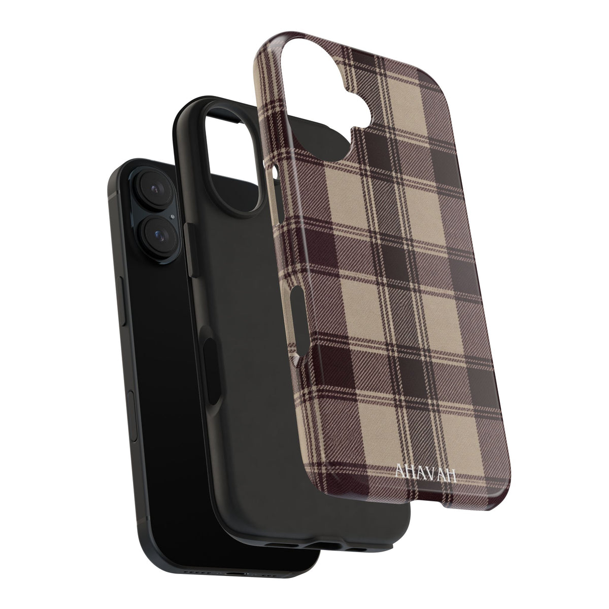 Abba’s Embrace | Warm Teddy Plaid Phone Case