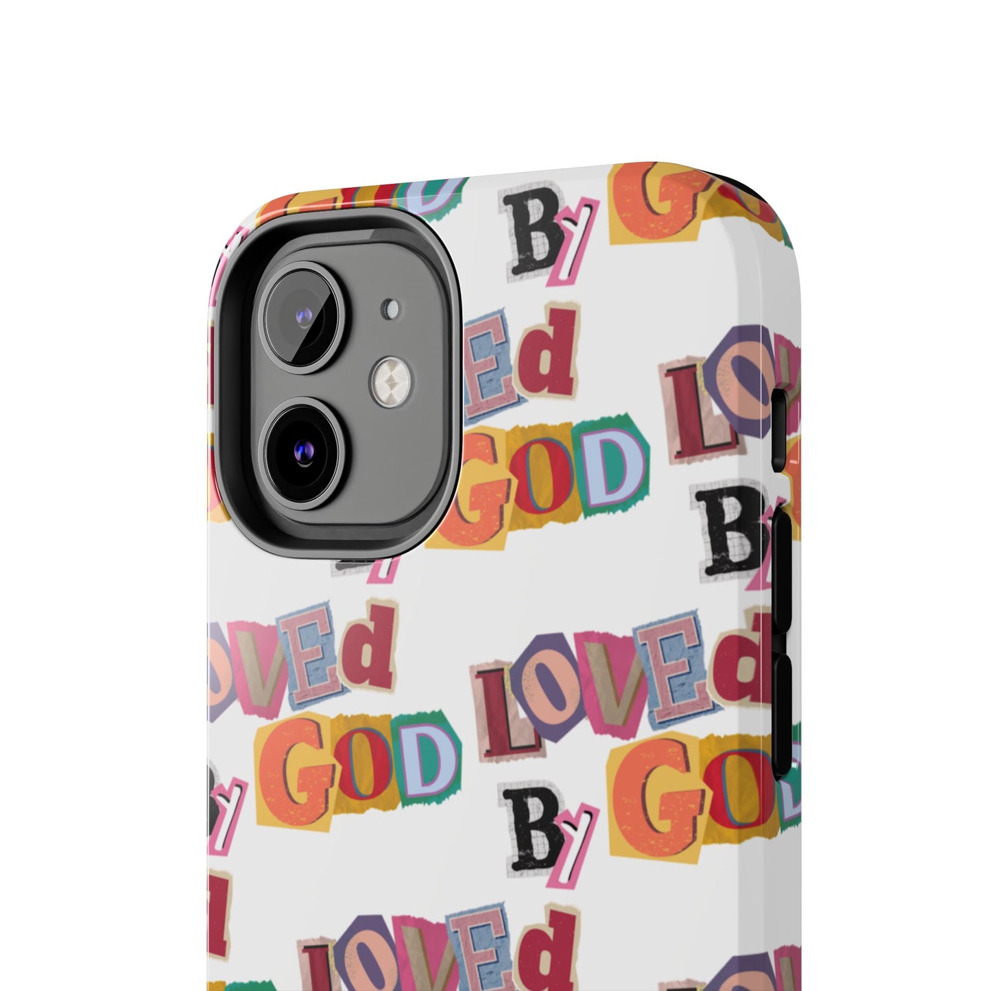 "Loved by God" white Phone Case