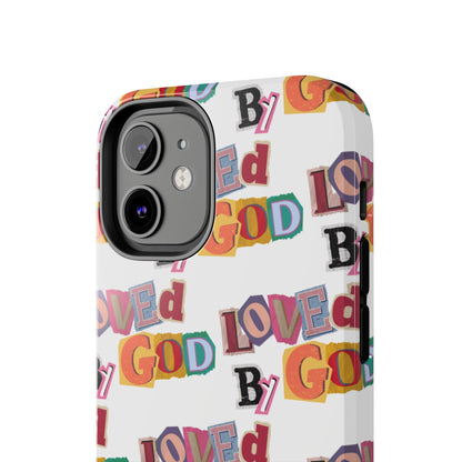 "Loved by God" white Phone Case