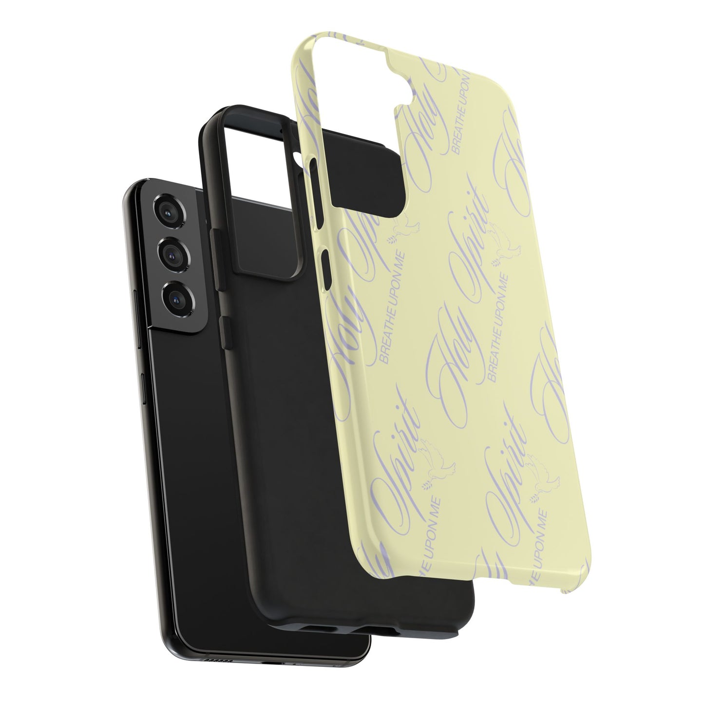 "Holy Spirit, Breathe Upon me" Buttercream Phone Case