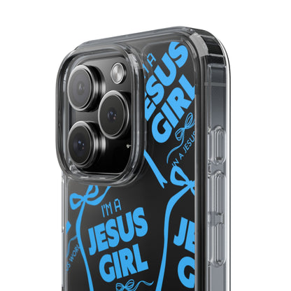 I'm a Jesus Girl Blue Case -Clear