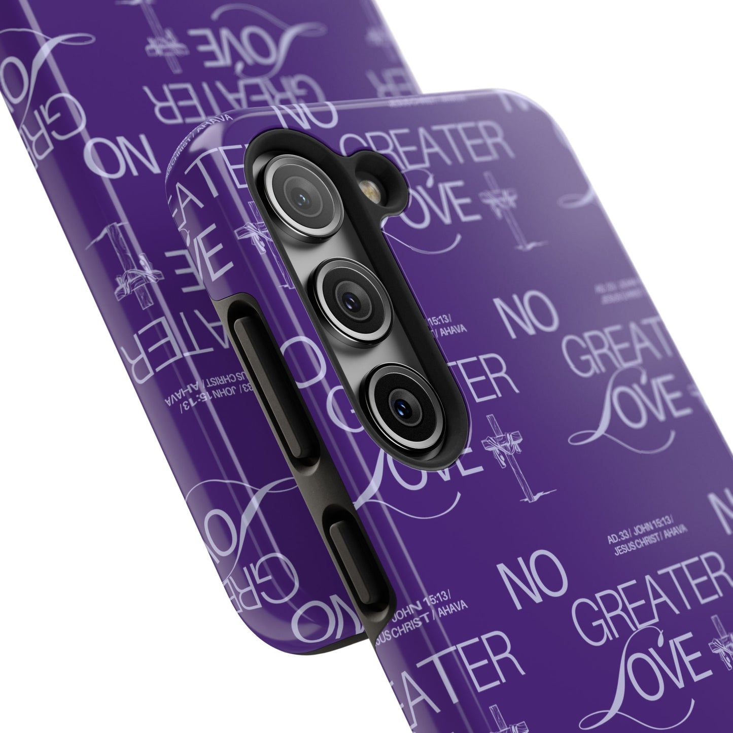 "No Greater Love" Purple Phone Case