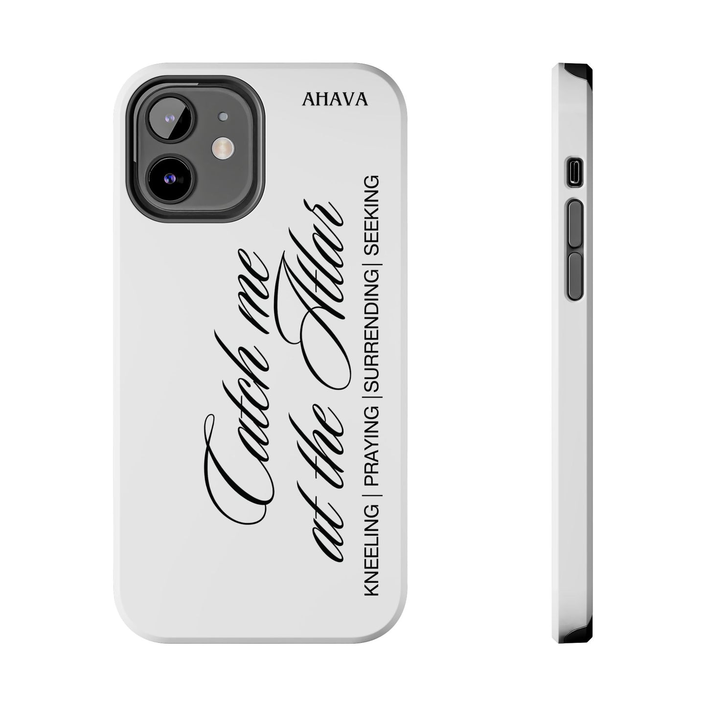 "Catch Me at the Altar" White Phone Case