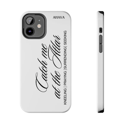 "Catch Me at the Altar" White Phone Case