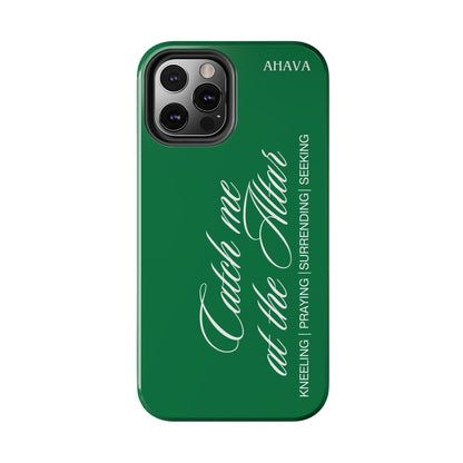"Catch Me at the Altar" Green Phone Case