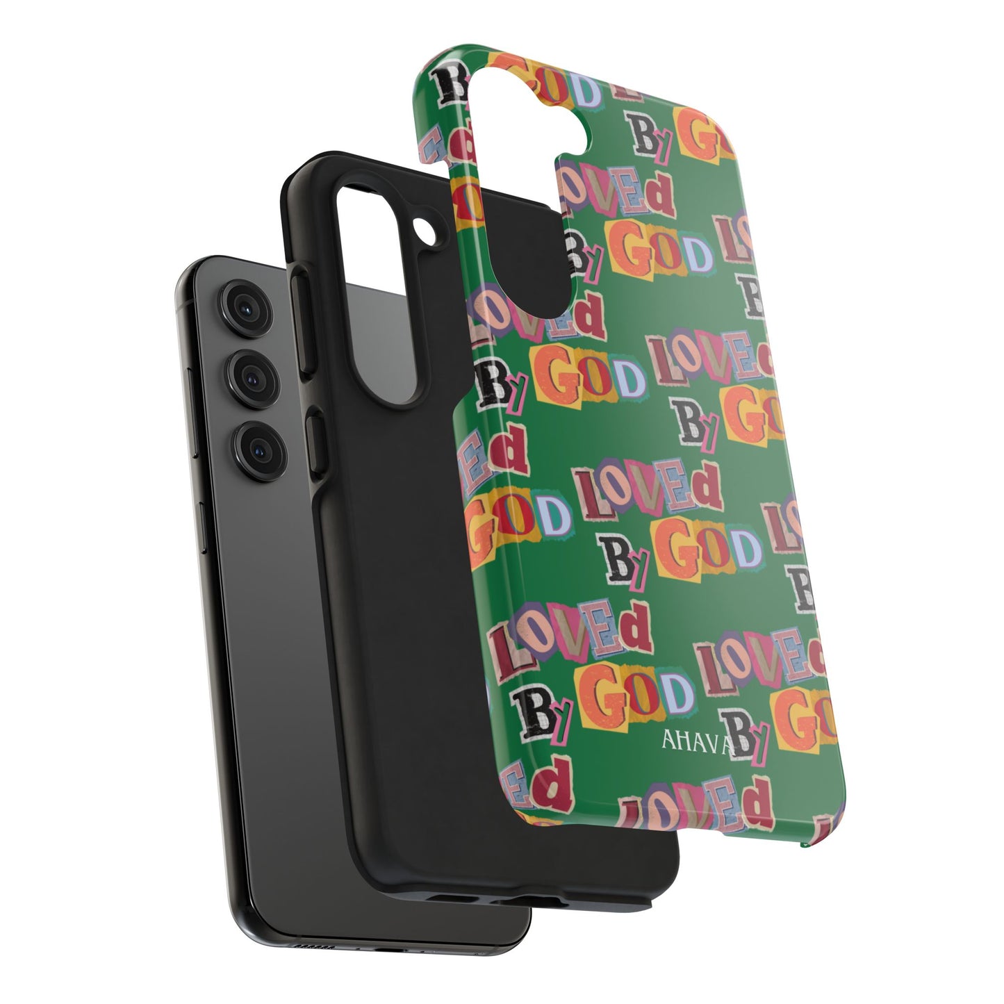 "Loved by God" Green Phone Case